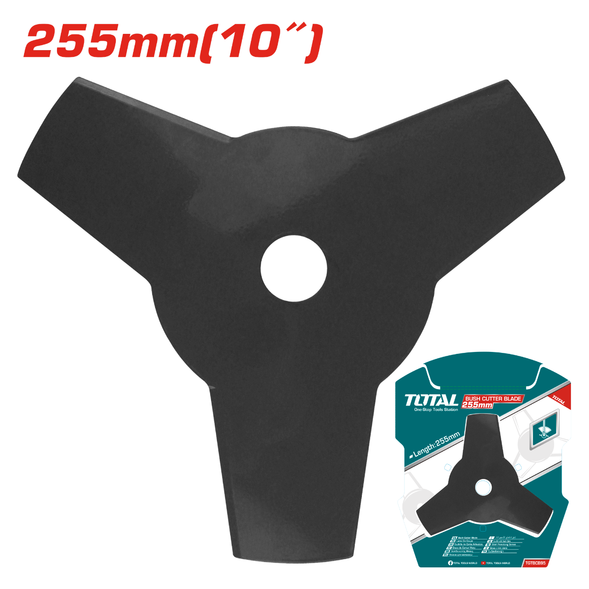 TOTAL Bush cutter blade 10'' (TGTBCB95)