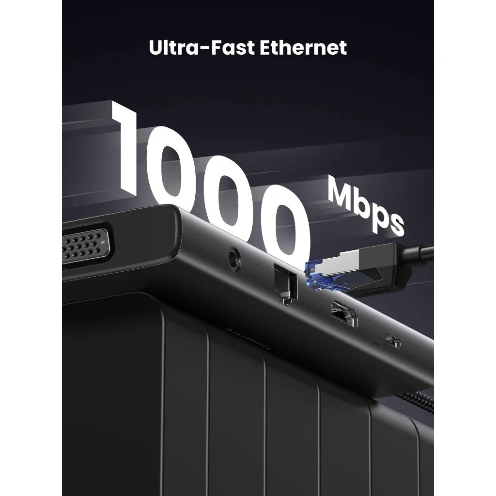 UGREEN 11-in-1 USB-C Hub with HDMI, VGA, LAN, PD & Audio