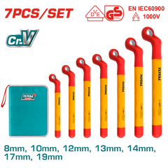 TOTAL 7 Pcs insulated ring wrench set (THKISPA0702)