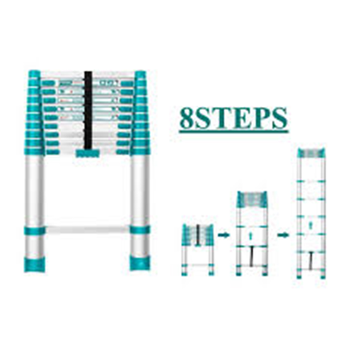 TOTAL Telescopic Ladder 8steps