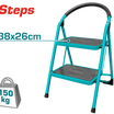 TOTAL Steel Ladder 2 Steps (THLAD09021) – 150 kg Load Capacity