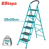 TOTAL Steel Ladder 6Steps (THLAD09061)