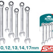 Total 6-Piece 8-17mm Ratchet Combination Spanner Set (THT102RK566)