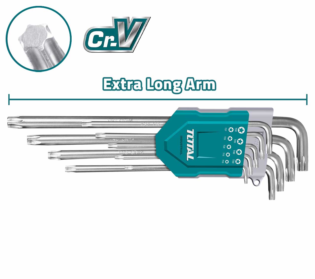 طقم الن كي مشرمف 10-50 مم | 9 قطع من توتال (THT106391)