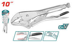 TOTAL Heavy Curved Jaw Lock Plier 10" (THT191001)