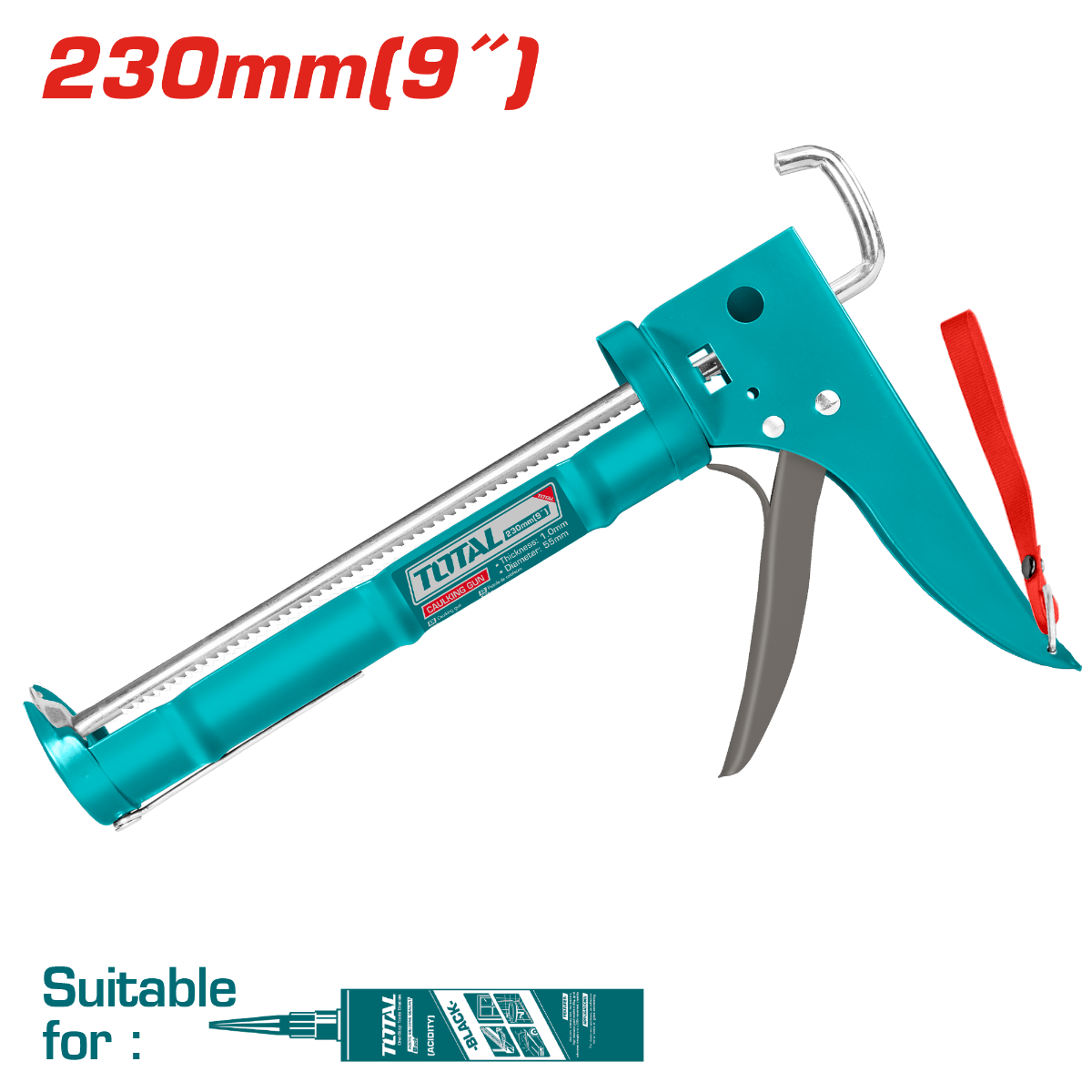 TOTAL Caulking gun 9" (THT20409)