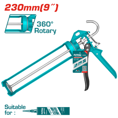 TOTAL Caulking gun 9" With rotary function (THT21509)