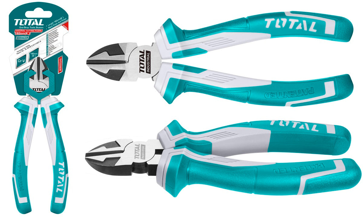 TOTAL High Leverage Diagonal Cutting Pliers 6" | 160mm (THT230606S)