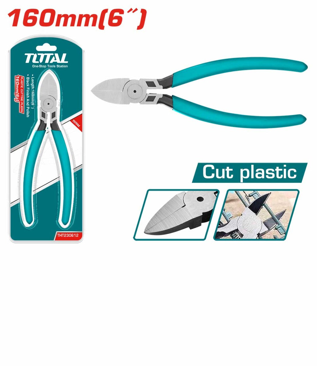 TOTAL Plastic Cutting Pliers 160mm - 6" (THT230612)