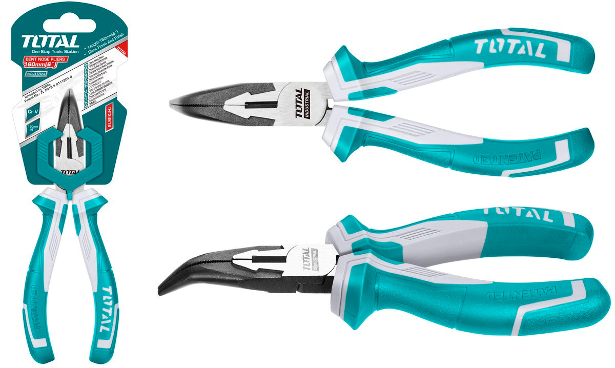 TOTAL THT24616-Bent nose pliers 6"