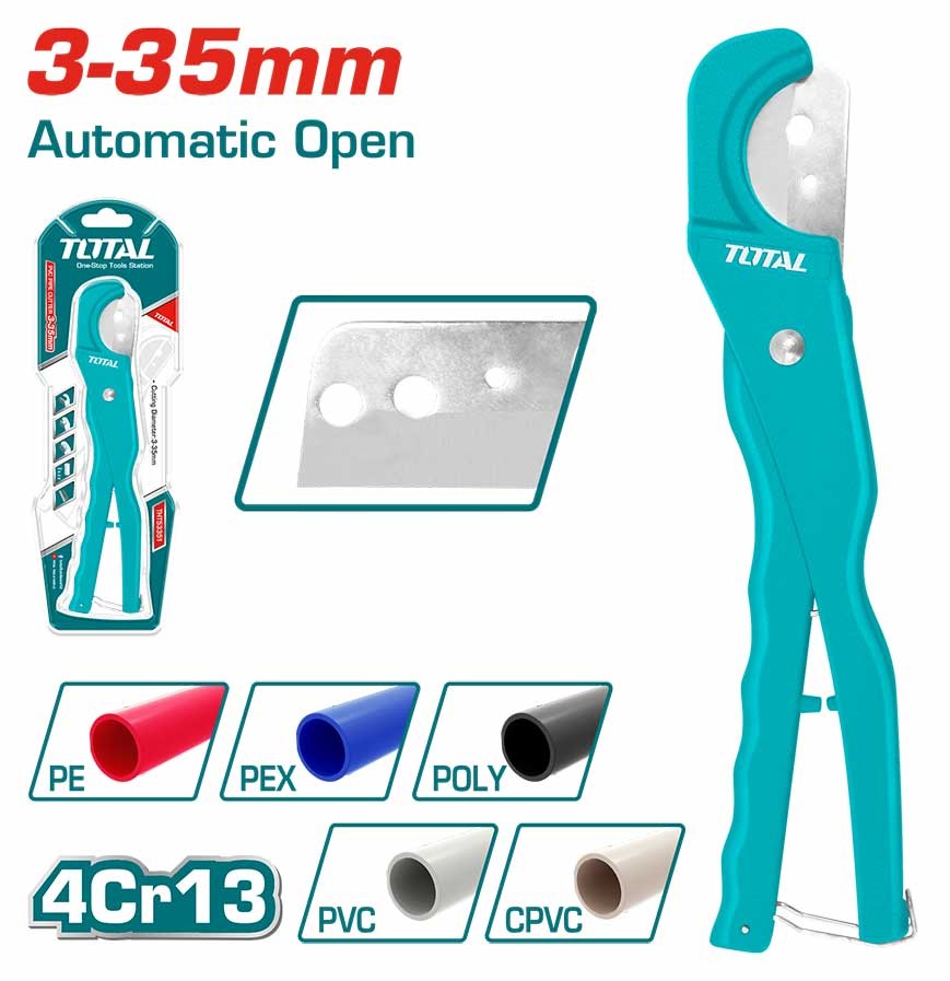 TOTAL PVC Pipe Cutter 3-35mm (THT53351)