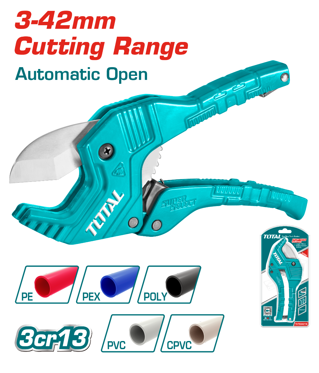 TOTAL PVC pipe cutter 3-42mm (THT534216)