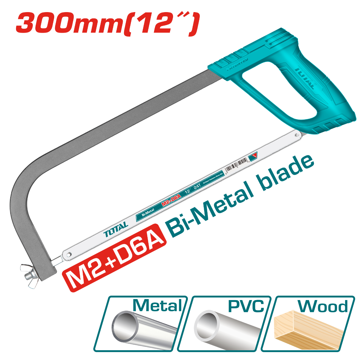 TOTAL Hacksaw frame 300mm/12" ( THT541036)