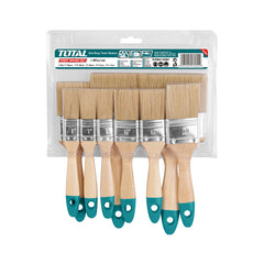 TOTAL 9PCs Paint Brush Set with Wooden Handle (THT8414091)