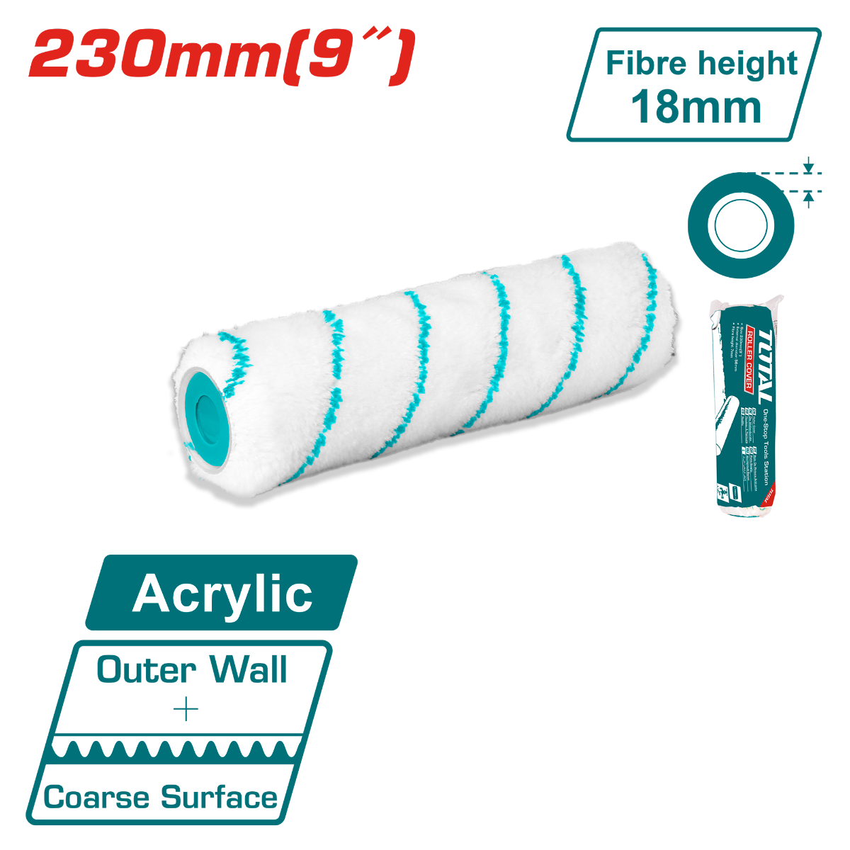 TOTAL Roller cover 9"/Outer wall (THT85931)