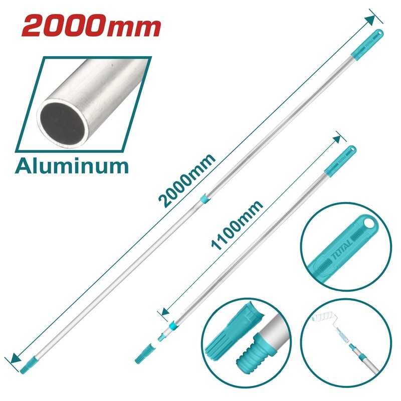 TOTAL Aluminum Telescopic Rod 2000mm (THTEP0201)