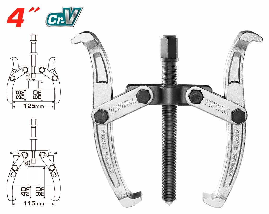TOTAL Two Jaws Gear Puller 4" (THTGP246)