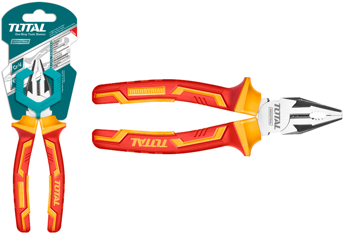 TOTAL Insulated Combination Pliers 1000v - 200mm | 8" (THTIP2181)