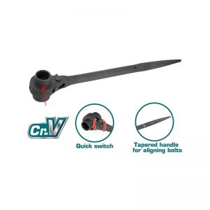 Total Scaffold Wrench Double Open 17+19mm – Strong Performance and High Precision