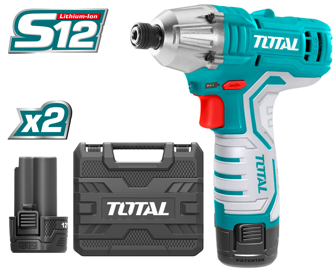 TOTAL Lithium-Ion cordless impact driver 12 V