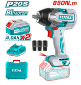 TOTAL IMPACT WRENCH Li – ion 20V / 4Ah / 850Nm (TIWLI2085)