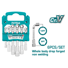 TOTAL L-Pass Through Socket Wrench Set (TLASWT0601)
