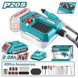 TOTAL Lithium-ion grinder 20V (TMGLI20011)