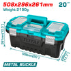 Total 20-Inch Plastic Toolbox (TPBX0202) – Strong and Safe Tool Storage