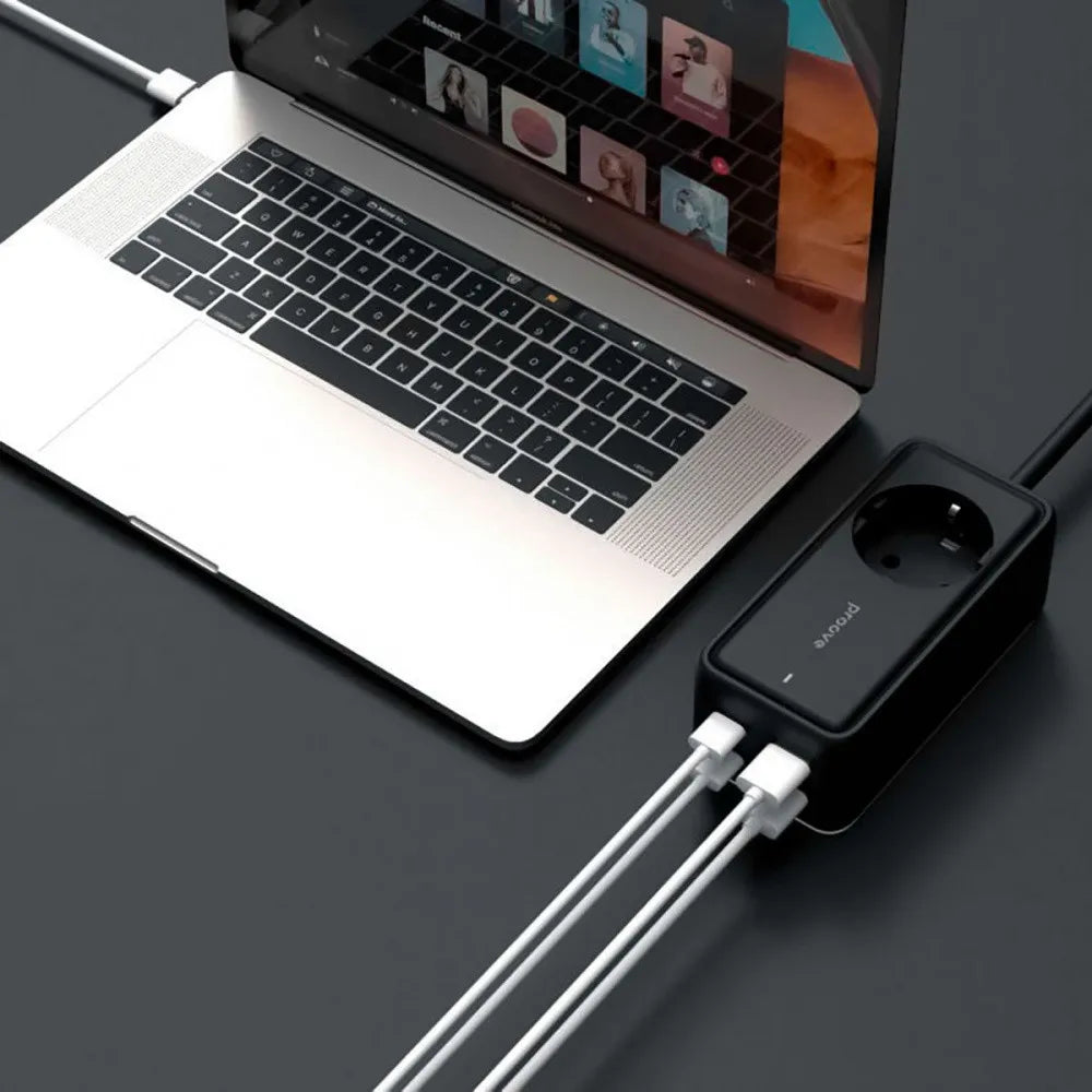 وصلة كهربائية بروف بقوة 65 وات وبطول 1.5 متر ومقبس واحد