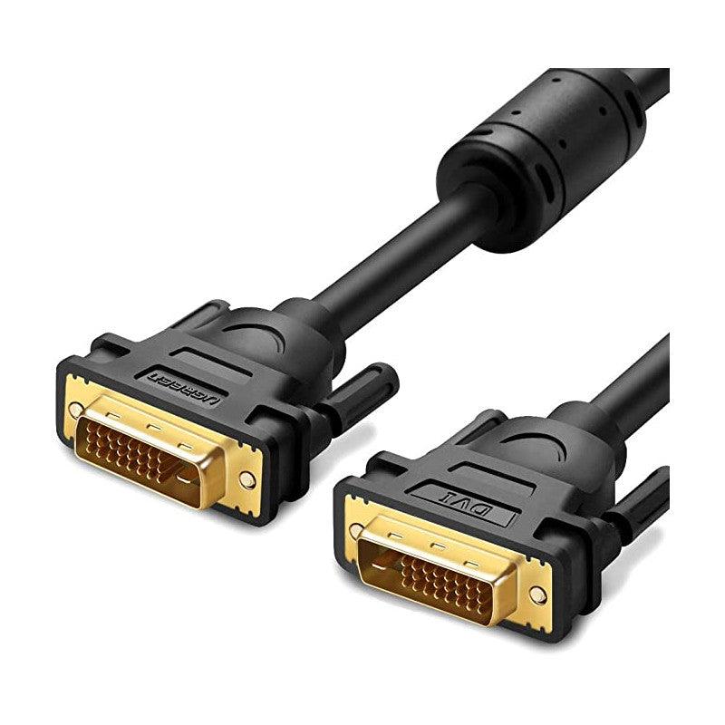 UGREEN DVI (24+1) Male to Male Cable Gold Plated 1.5m (Black)