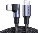 UGREEN USB-C 2.0 Male To Angled USB-C 2.0 Male 5A Data Cable(90°Angle) 3.00M