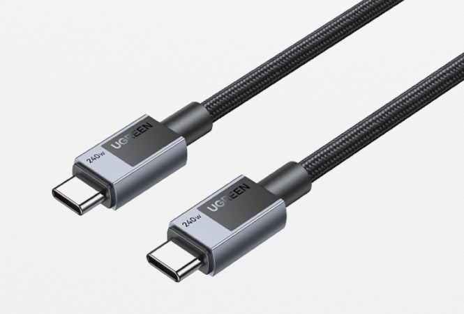 UGREEN USB-C to USB-C PD Fast Charging Cable 240W Space Gray 1m - 45067