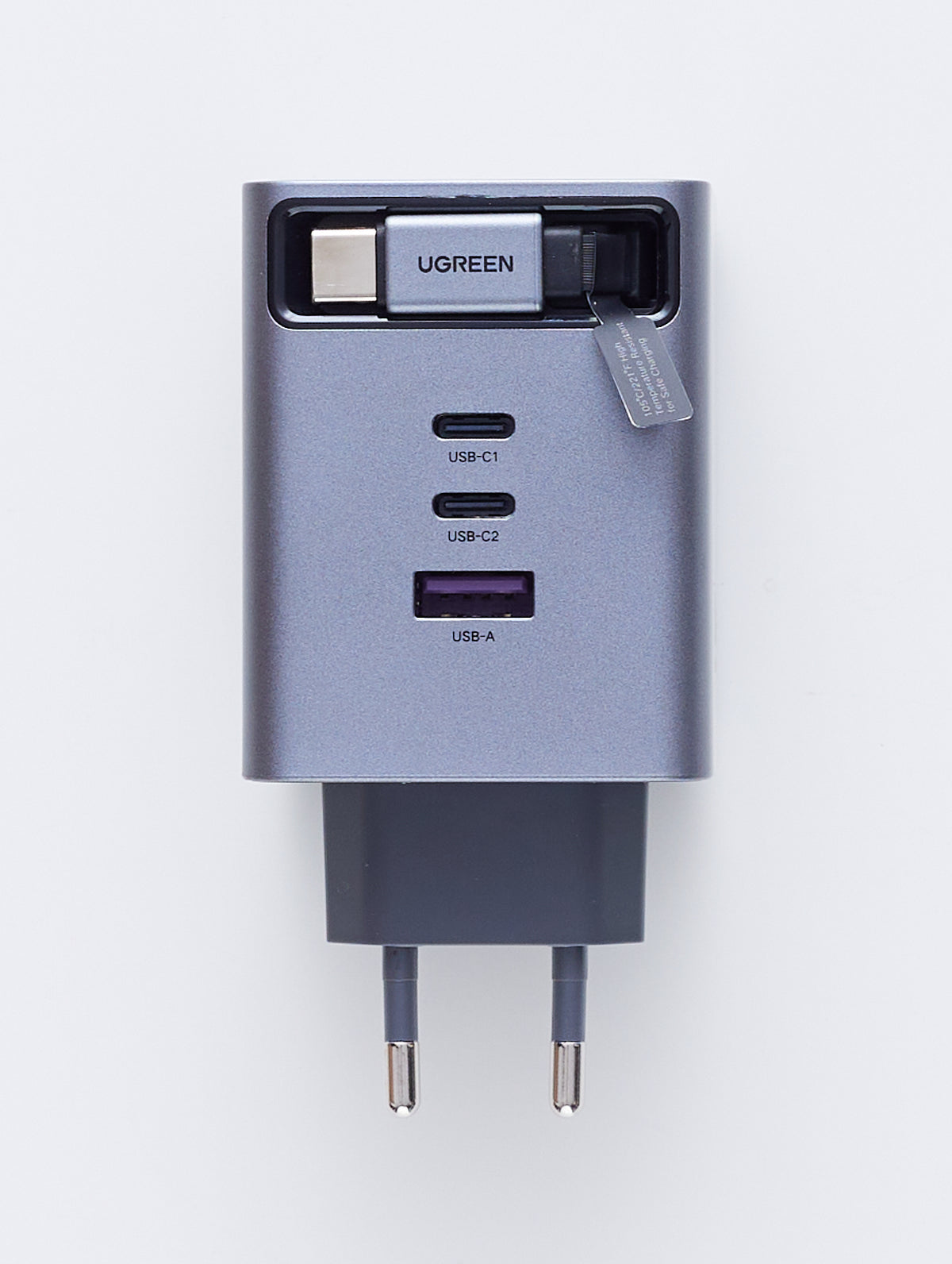 UGREEN 100W GaN Fast Charger with Retractable Cable - 65828
