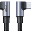 UGREEN Angled USB-C 2.0 Male To Angled USB-C 2.0 Male 5A Data Cable 2.00M - 70698