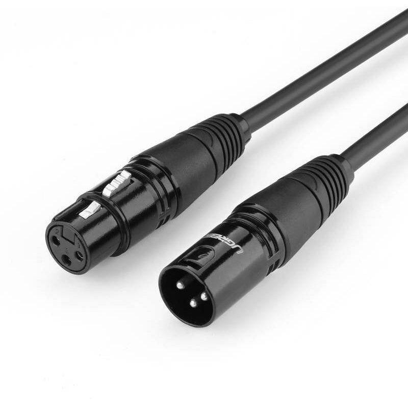 UGREEN Cannon Male to Female Microphone Extention Audio Cable 2m - Black