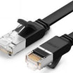 UGREEN Cat 6 U/UTP Pure Copper Ethernet Flat Cable 2m (Black)
