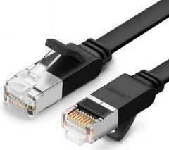 UGREEN Cat 6 U/UTP Pure Copper Ethernet Flat Cable 10m (Black)