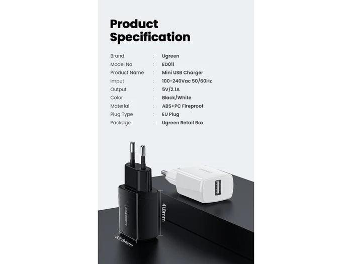 شاحن حائط USB UGREEN ED011 (أسود) 50459
