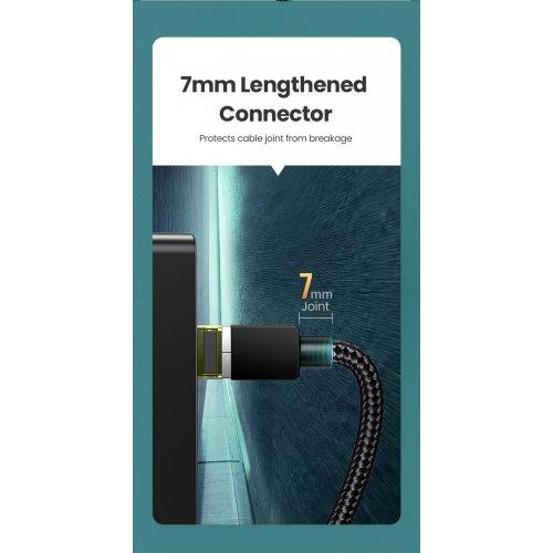 كابل UGREEN CAT7 مدعم بطول 2 متر مع مقابس مجدولة