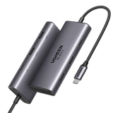 موزع UGREEN USB-C 6 في 1 مع HDMI مزدوج بدقة 8K