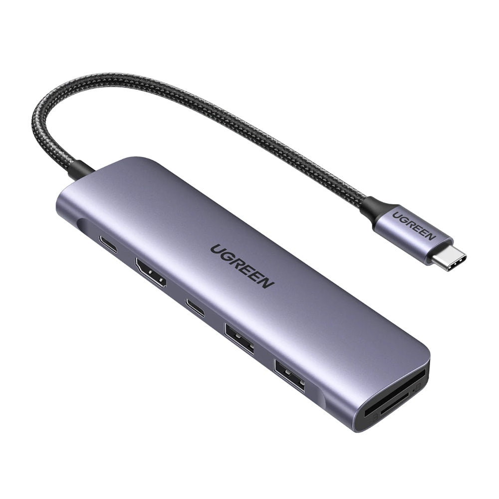 يوجرين Revodok 1071: قاعدة USB-C 7 في 1 مع شاحن 95 واط
