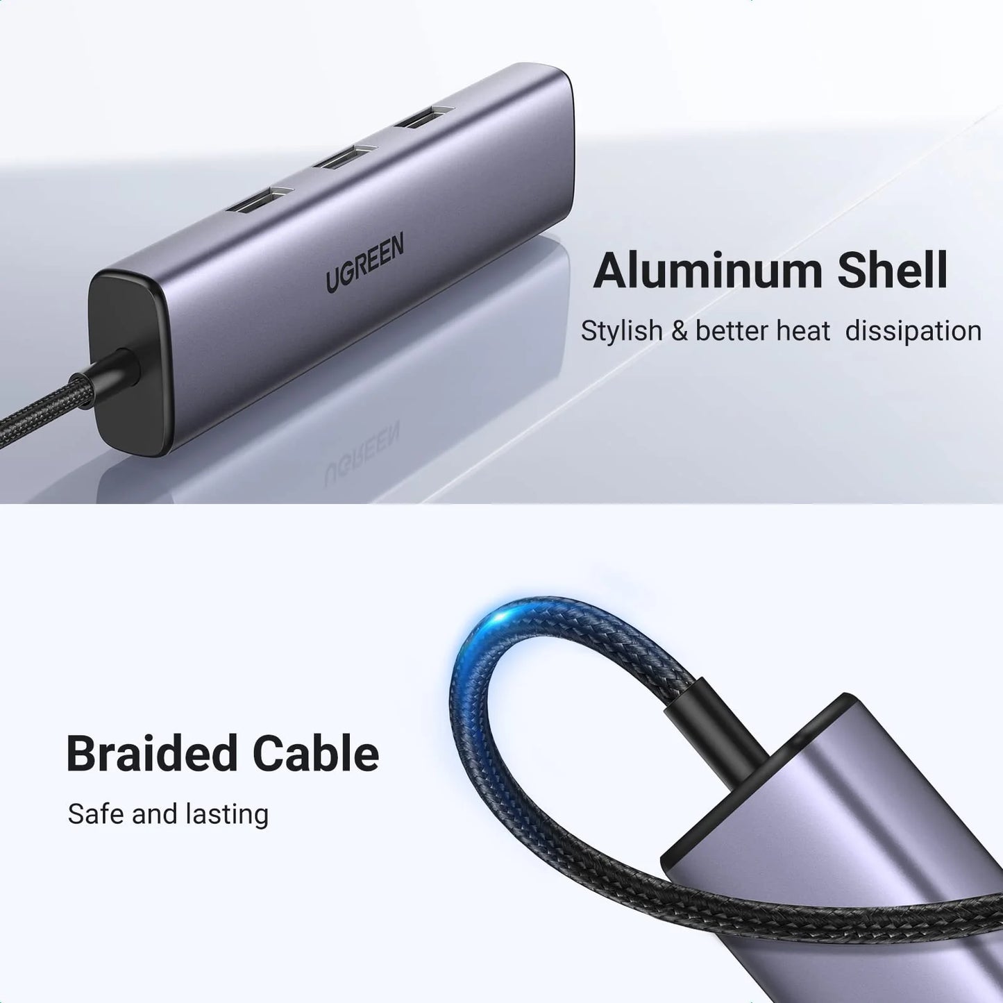 UGREEN USB C to Ethernet Adapter with 3 USB 3.0 Ports