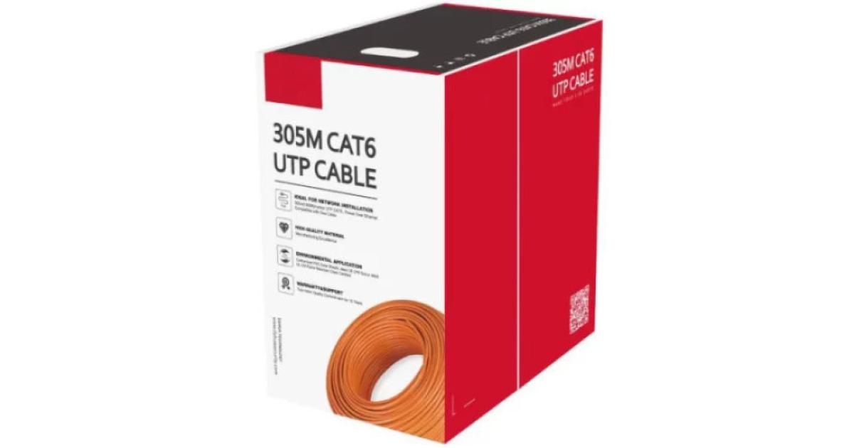 Dahua PFM920I-6UN-CN UTP CAT6 Cable Drum 305M -Orange