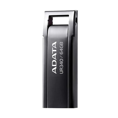 ADATA USB 64GB UR340 Bk 3.0 Interface 3.2 Gen 1 (Metal (Mirror Plane)) AROY-UR340-64GBK