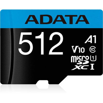 ADATA MicroSD 512GB UHS-I CLASS10 100/25 MB/S AUSDX512GUICL10A1-RA1-I