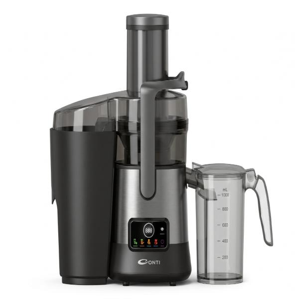 CONTI 1500W Electric Juicer, 6 Intelligent Programs, 2L Pulp Container & 1L Juice Cup, Titanium Blade, JC 15002 GB