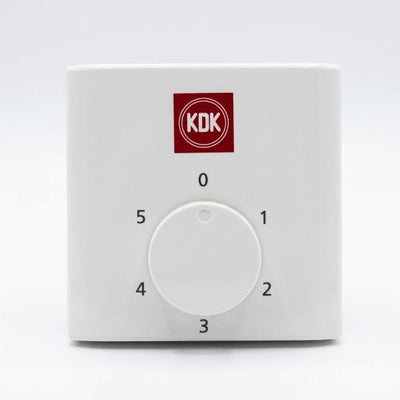 KDK 5-Speed Universal Ceiling Fan Regulator, Made in Malaysia, 220-240V, White