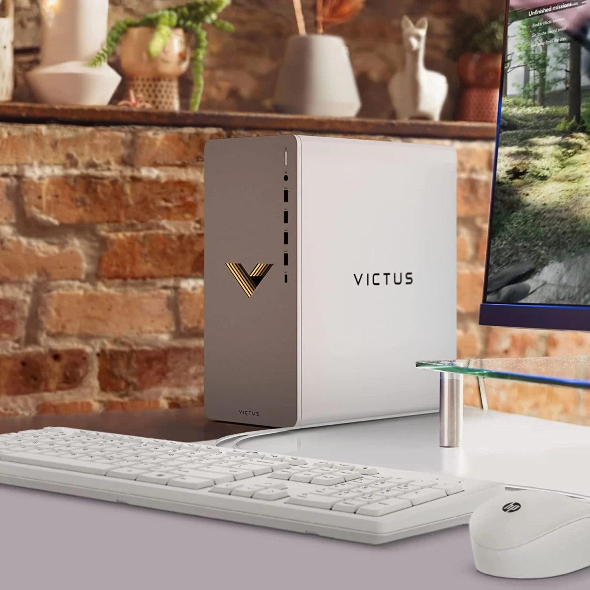 كمبيوتر مكتبي للألعاب HP Victus 15L TG02-0003NE، معالج Intel Core i7 من الجيل الثاني، 12 نواة، Nvidia RTX 3060TI سعة 8 جيجابايت