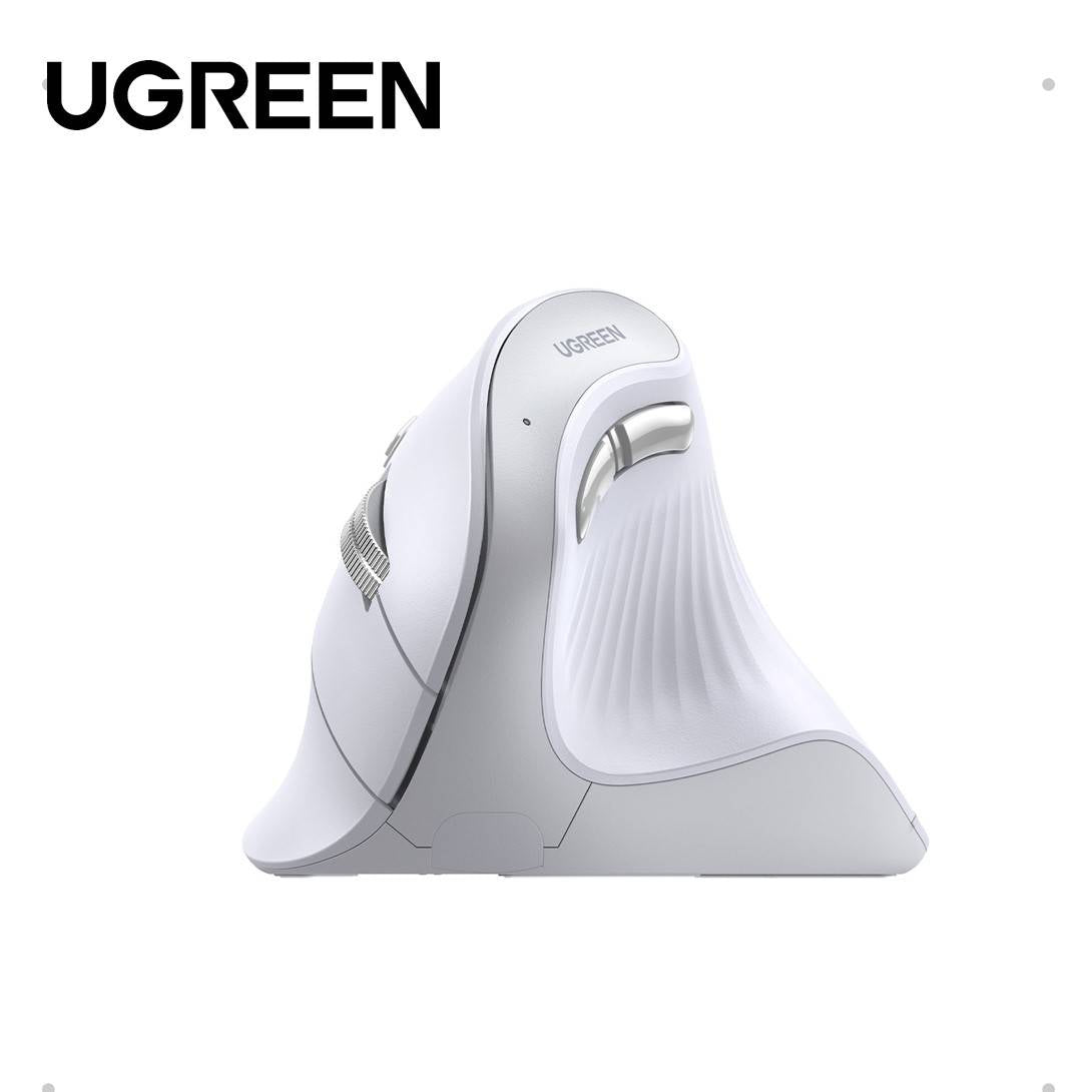ماوس UGREEN الرأسي اللاسلكي بتصميم مريح ودقة 4000 DPI