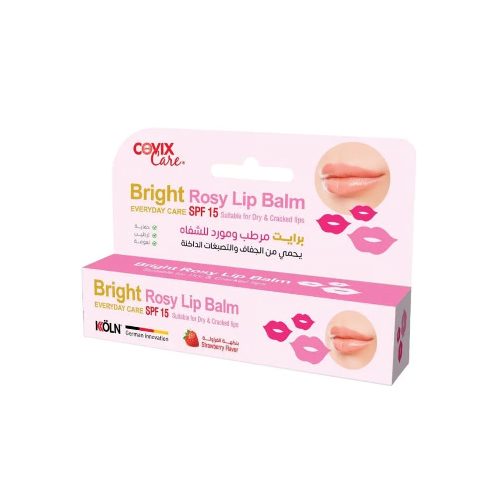 Covix Rosy Strawberry Lip Balm 15ml – Pink Glow & Hydration